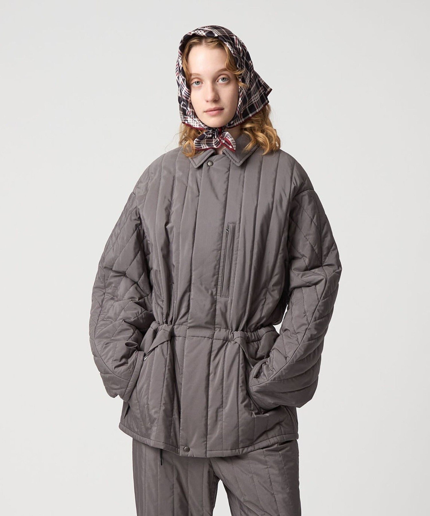 6(ROKU) ＜6(ROKU)＞キルティング ブルゾン ビューティー＆ユース　ユナイテッドアローズ ジャケット・アウター その他のジャケット・アウター ブルー グレー【送料無料】のサムネイル