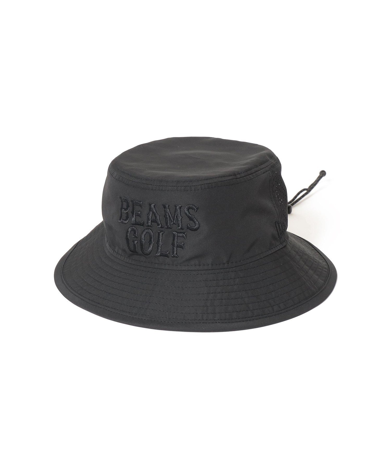 BEAMS GOLF 【別注】NEW ERA / ロゴ刺繍 アドベンチャー ハット ビームス ゴルフ 帽子 キャップ ブラック グリーン【送料無料】