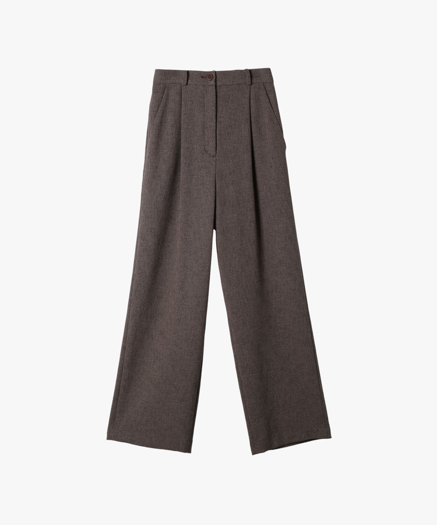 To b. by agnes b. ミックスツイード タックパンツ アニエスベー パンツ その他のパンツ ベージュ【送料無料】