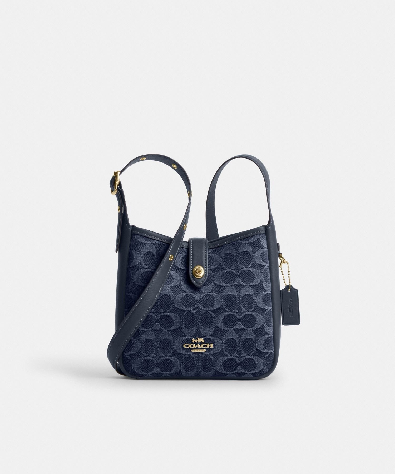 【SALE／60%OFF】COACH OUTLET 【公式】ハドリー ミニ クロスボディ バッグ・シグネチャー デニム コーチ　アウトレット バッグ ショルダーバッグ ブルー【送料無料】
