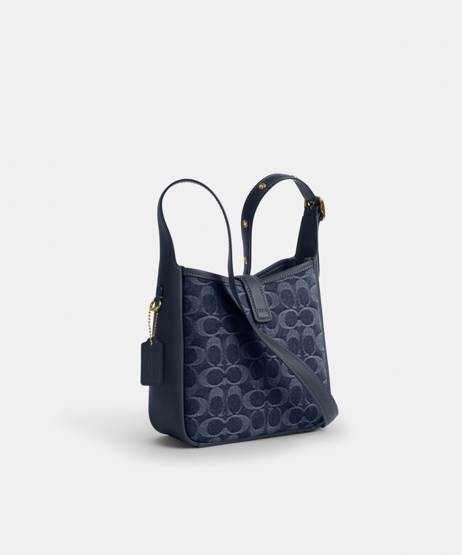 【SALE／60%OFF】COACH OUTLET 【公式】ハドリー ミニ クロスボディ バッグ・シグネチャー デニム コーチ　アウトレット バッグ ショルダーバッグ ブルー【送料無料】