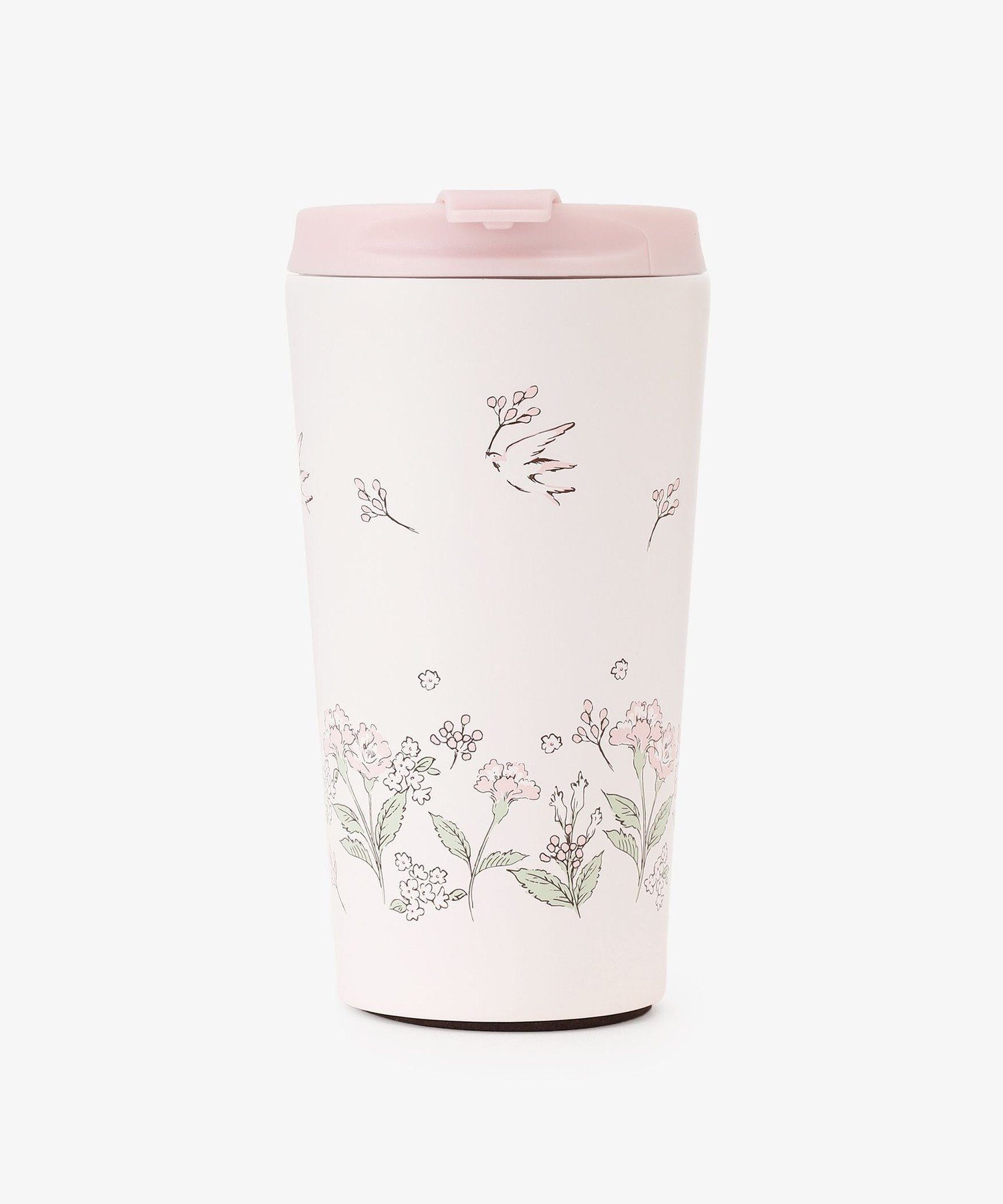 Afternoon Tea LIVING フラワーアートステンレスタンブラー 330ml アフタヌーンティー・リビング 食器・調理器具・キッチン用品 グラス・マグカップ・タンブラー ピンク