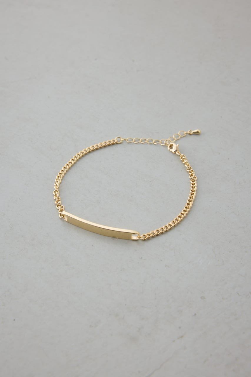 AZUL BY MOUSSY プレートブレスレット アズールバイマウジー アクセサリー・腕時計 ブレスレット・バングル