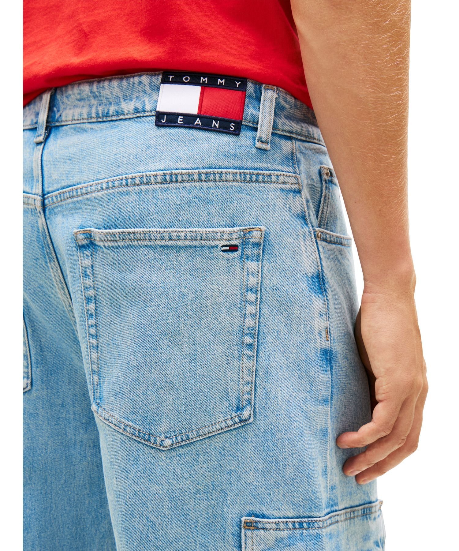 TOMMY JEANS バギーカーゴジーンズ トミーヒルフィガー パンツ ジーンズ・デニムパンツ ブルー【送料無料】