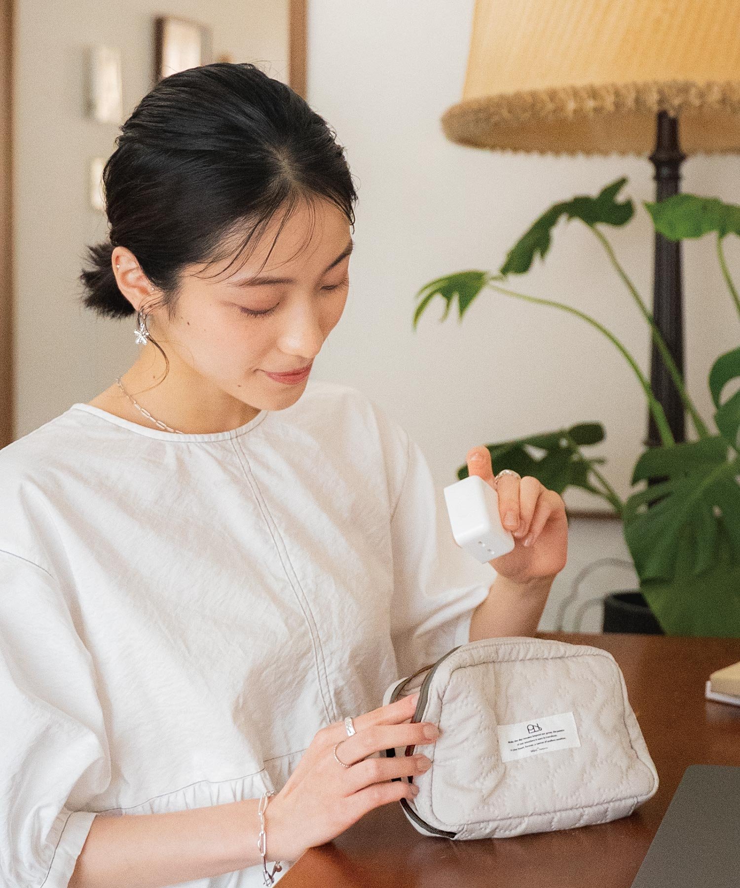 Wpc. Patterns Wpc. Patterns はっ水キルティングガジェットポーチ ダブリュピーシー 財布・ポーチ・ケース ポーチ ネイビー