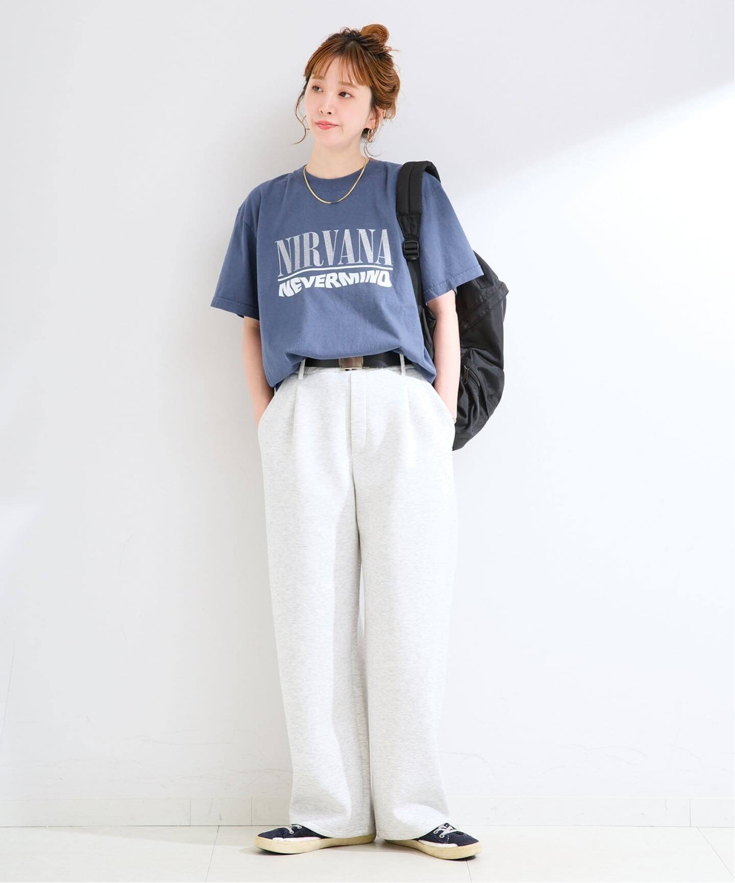 GOOD ROCK SPEED / グッドロックスピード NIRVANA Tshirts ベーセーストック トップス カットソー・Tシャツ ブルー
