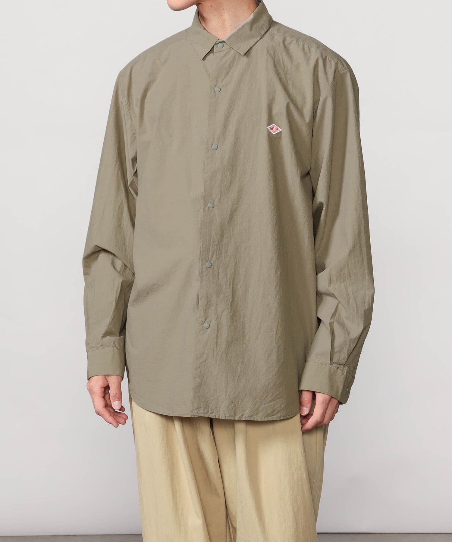 Bshop DANTON ｜ タイプライター レギュラーカラー長袖シャツ MEN ビショップ トップス シャツ・ブラウス ネイビー