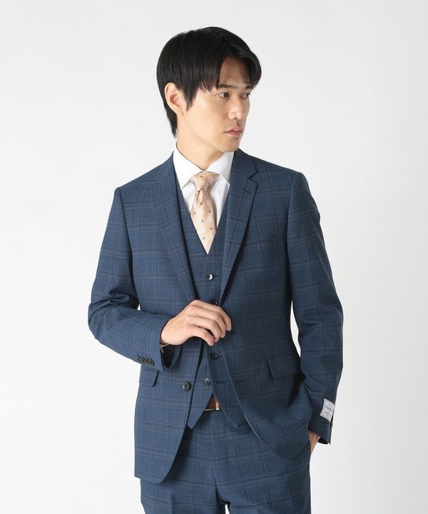 【SALE／30%OFF】CROWDED CLOSET クラシカルグレンチェックベスト(同素材セットアップあり) メンズ ビギ ジャケット・アウター マウンテンパーカー グレー ネイビー【送料無料】
