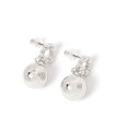 【SALE/50%OFF】niko and ... ボールコンビピアス ニコアンド アクセサリー・腕時計 ピアス イエロー グレー