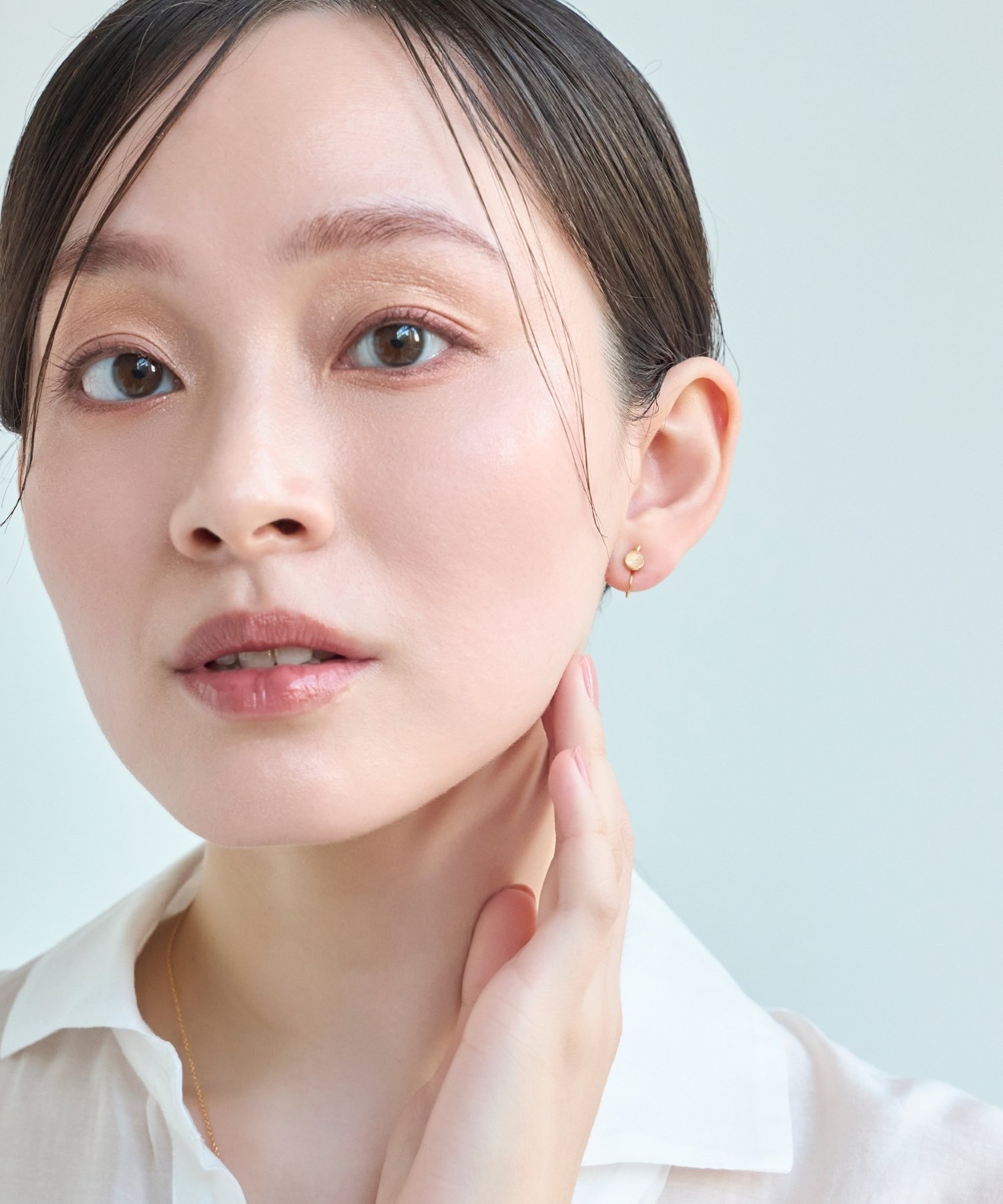 Phoebe 【痛くないシリーズ】パワーストーンライトフィットイヤリング ローズクォーツ天然石 ジュエルアディクト アクセサリー・腕時計 イヤリング・イヤーカフ ピンク 3