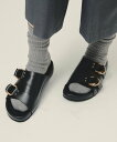 eL Belt Slide Sandal ジーナシス シューズ・靴 サンダル ホワイト ブラック【送料無料】