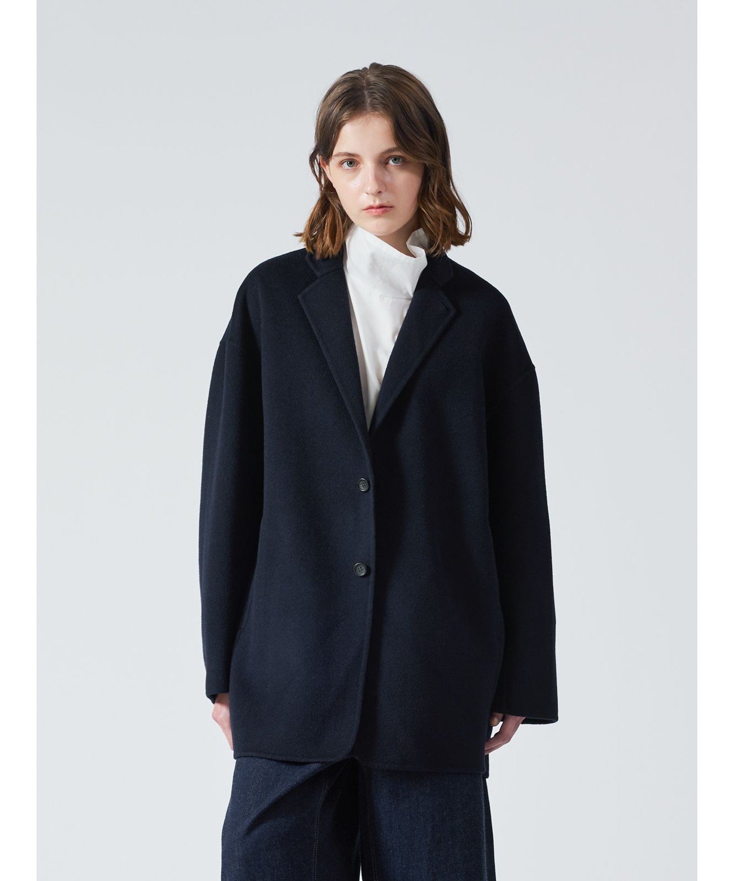 mizuiro ind mizuiro ind ウールテーラードジャケット マーコート ジャケット・アウター テーラードジ..