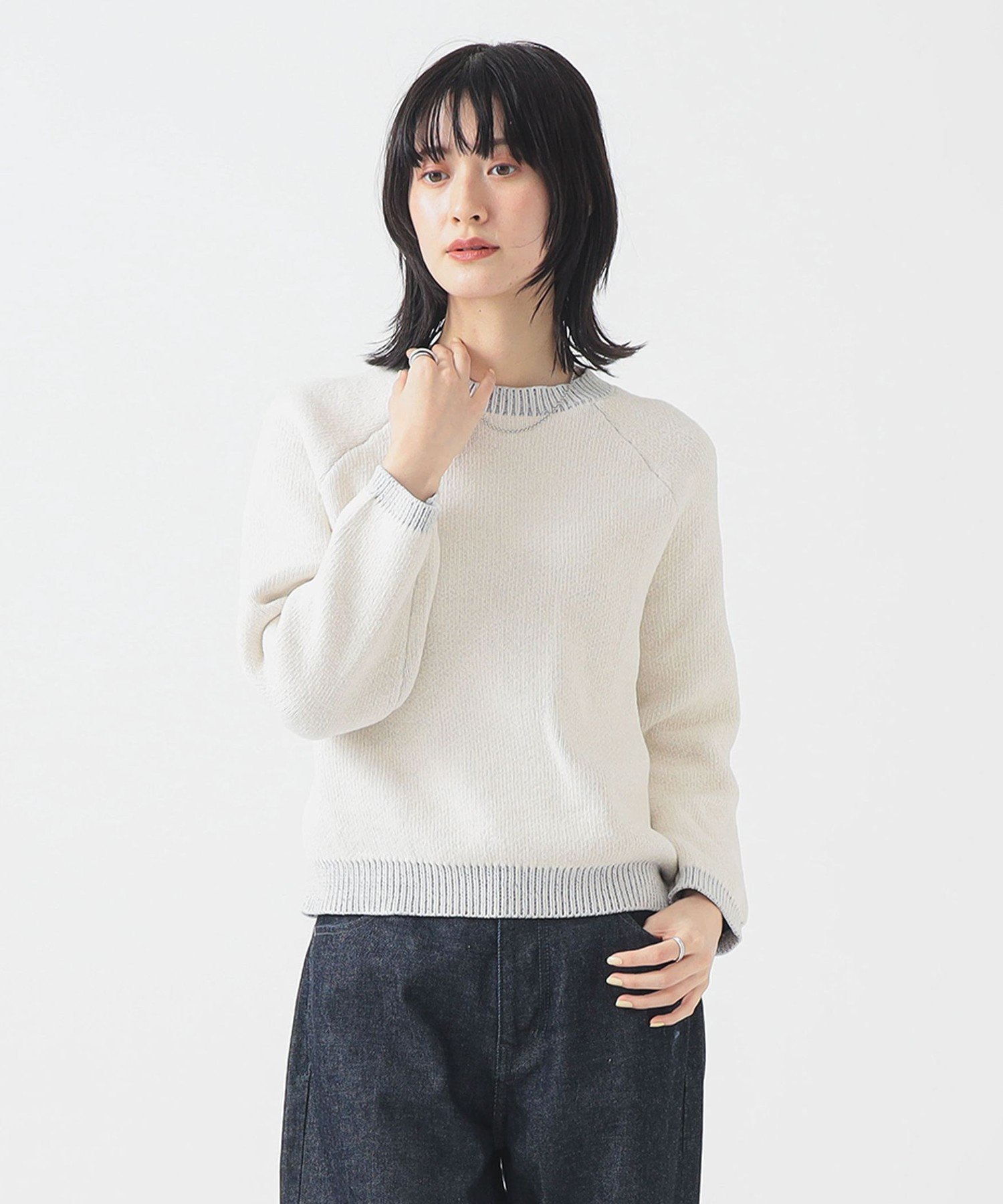 B:MING by BEAMS モール ニット プルオーバー ビーミング ライフストア バイ ビームス トップス ニット..