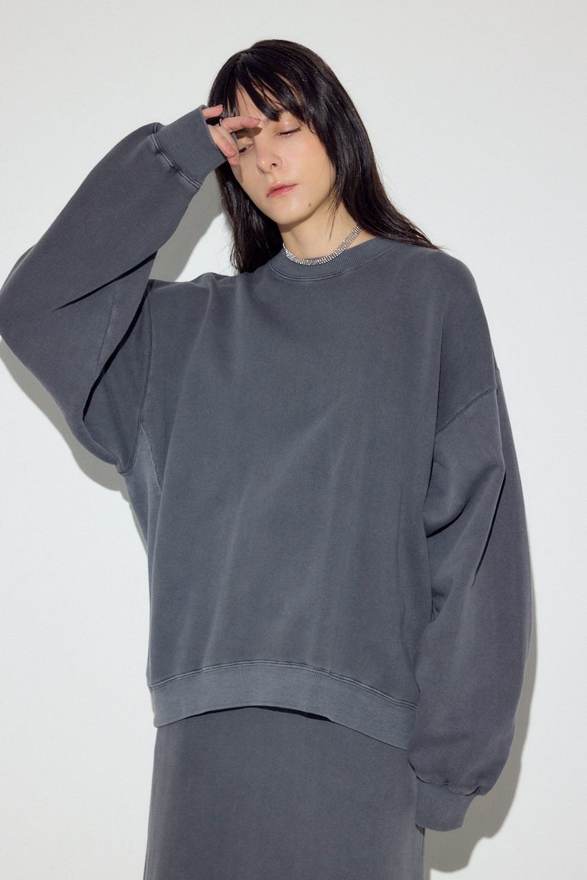 【SALE／40%OFF】AZUL BY MOUSSY ピグメント起毛裏毛クルーネックトップス アズー...