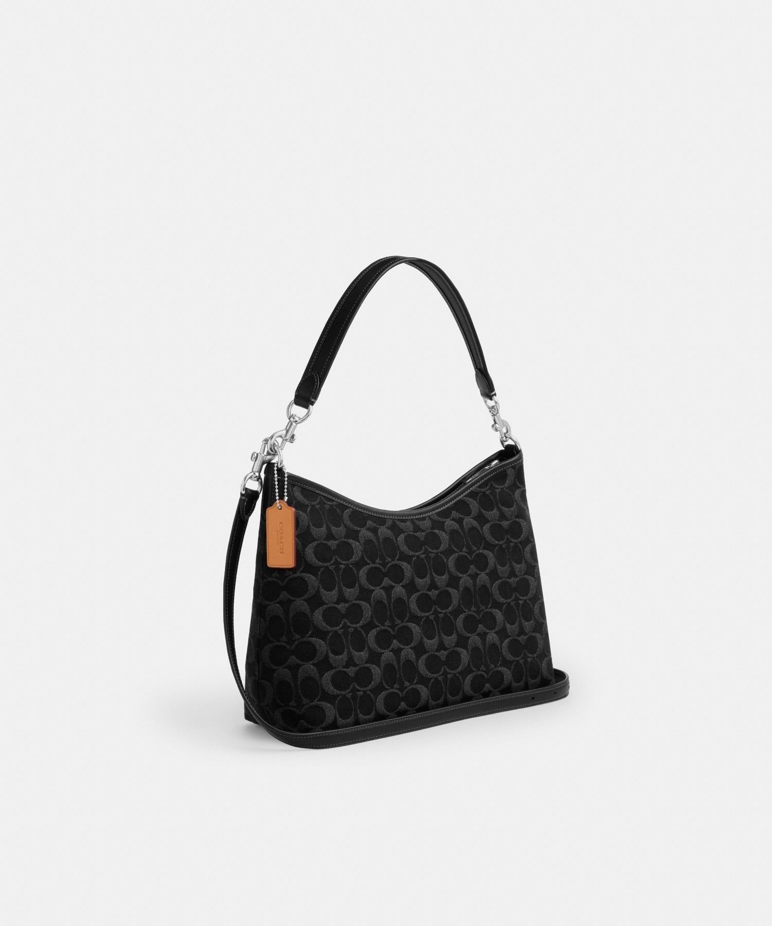 【SALE／60%OFF】COACH OUTLET 【公式】ローレル ショルダー バッグ・シグネチャー デニム コーチ　アウトレット バッグ ショルダーバッグ ブラック【送料無料】