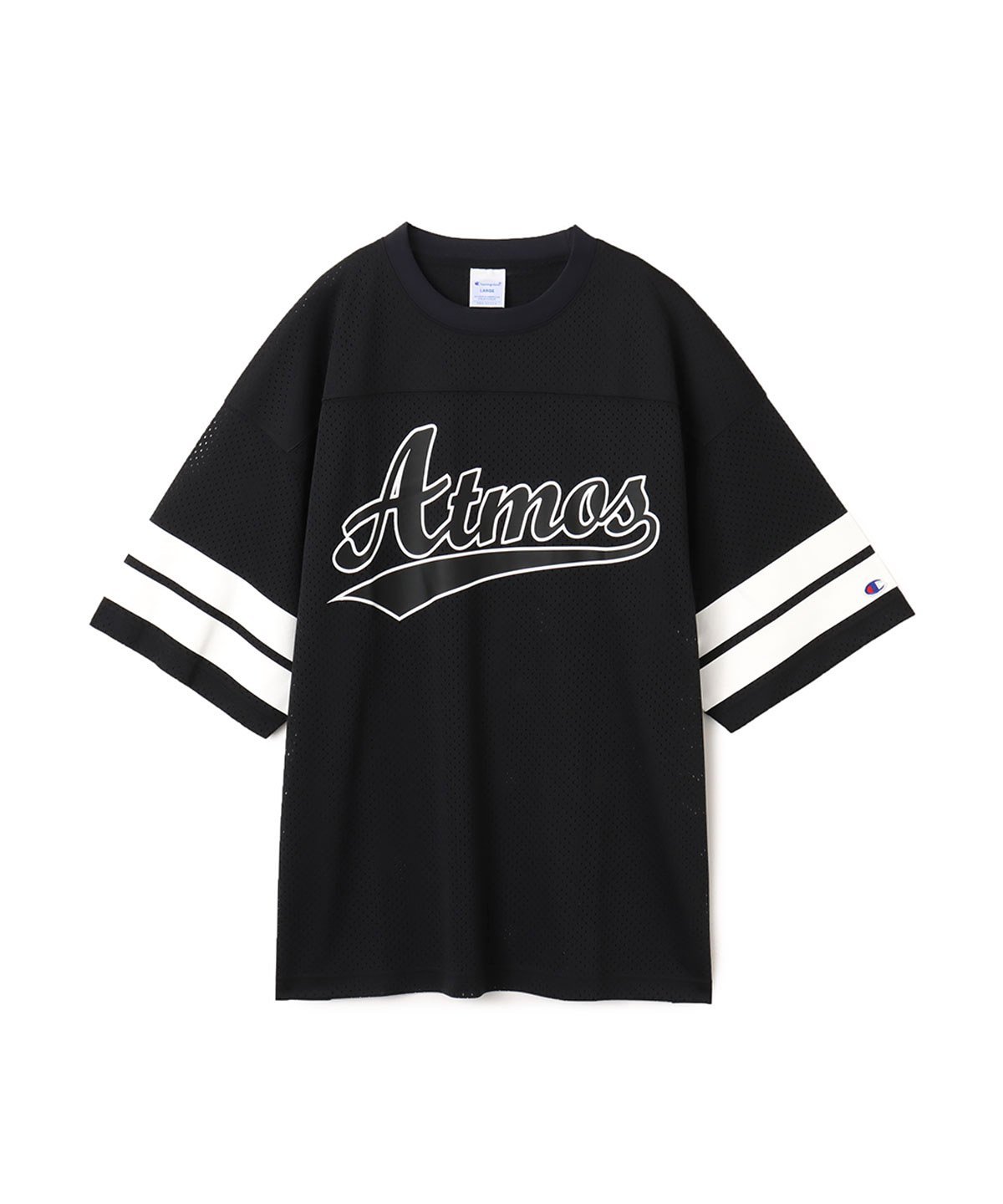 atmos atmos * champion Football T-shirt BLACK アトモス トップス カットソー・Tシャツ ブラック