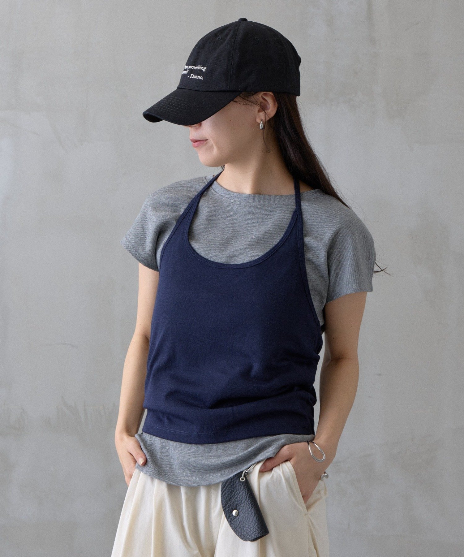 【PIKO企画/WEB限定】ホルターネックキャミソールレイヤードTシャツ コロニー トゥーワンスリーナイン トップス カットソー・Tシャツ ブラック ブラウン ネイビー イエロー グレー