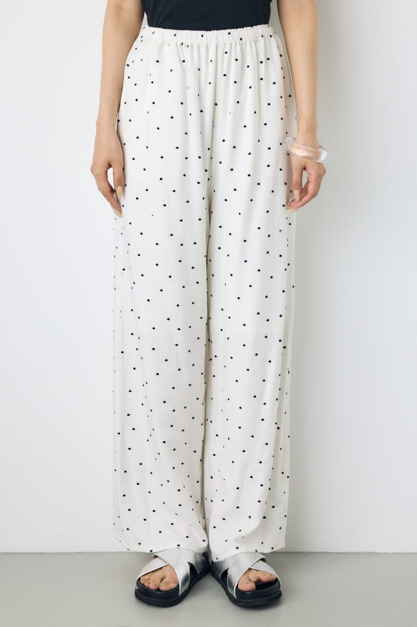 【SALE／40%OFF】AZUL BY MOUSSY ドット刺繍ワイドパンツ アズールバイマウジー パ...