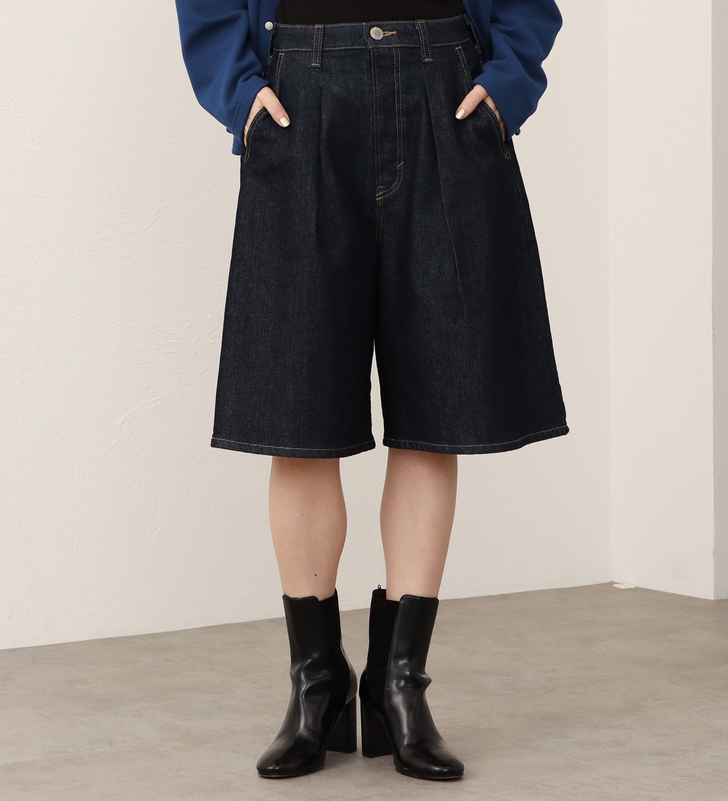 SOMETHING SOMETHING フレア デニムジョーツ エドウインオンラインモール パンツ その他のパンツ ブルー