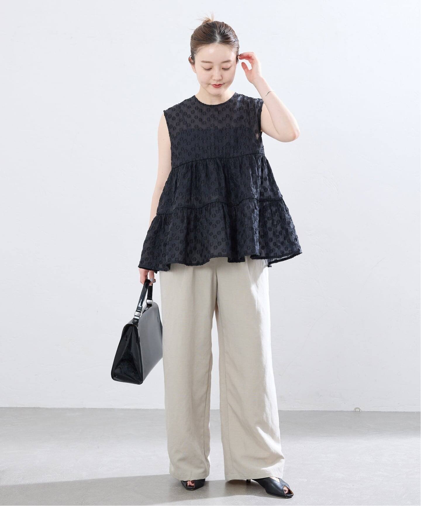 IENA 《追加》TORRAZZO DONNA/トラッゾドンナ ドットブラウス イエナ トップス シャツ・ブラウス グリーン ブラック