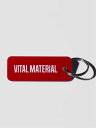 VITAL MATERIAL VITAL MATERIAL × Various Keytags CRIMSON / WHITE ヴァイタル マテリアル ファッション雑貨 チャーム キーチェーン レッド