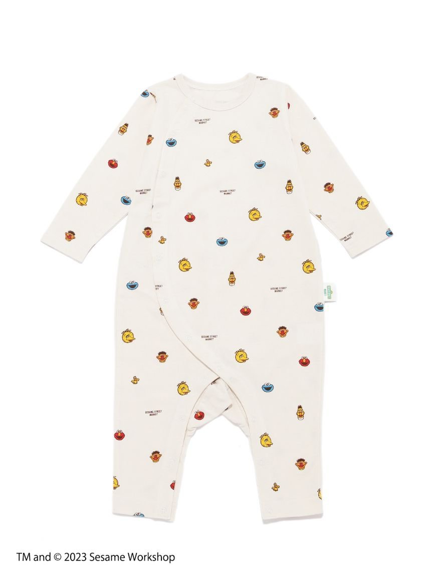 楽天Rakuten FashionSESAME STREET MARKET 【BABY】 フェイス柄ロンパース セサミストリートマーケット マタニティウェア・ベビー用品 ベビー肌着・新生児服 ホワイト【送料無料】