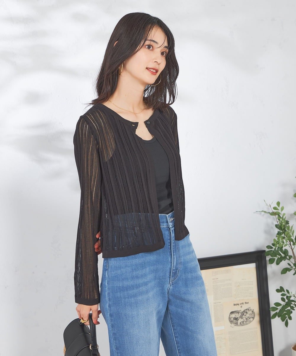 【SALE／28%OFF】a.v.v レーシーニットカーディガン アー・ヴェ・ヴェ トップス カ...