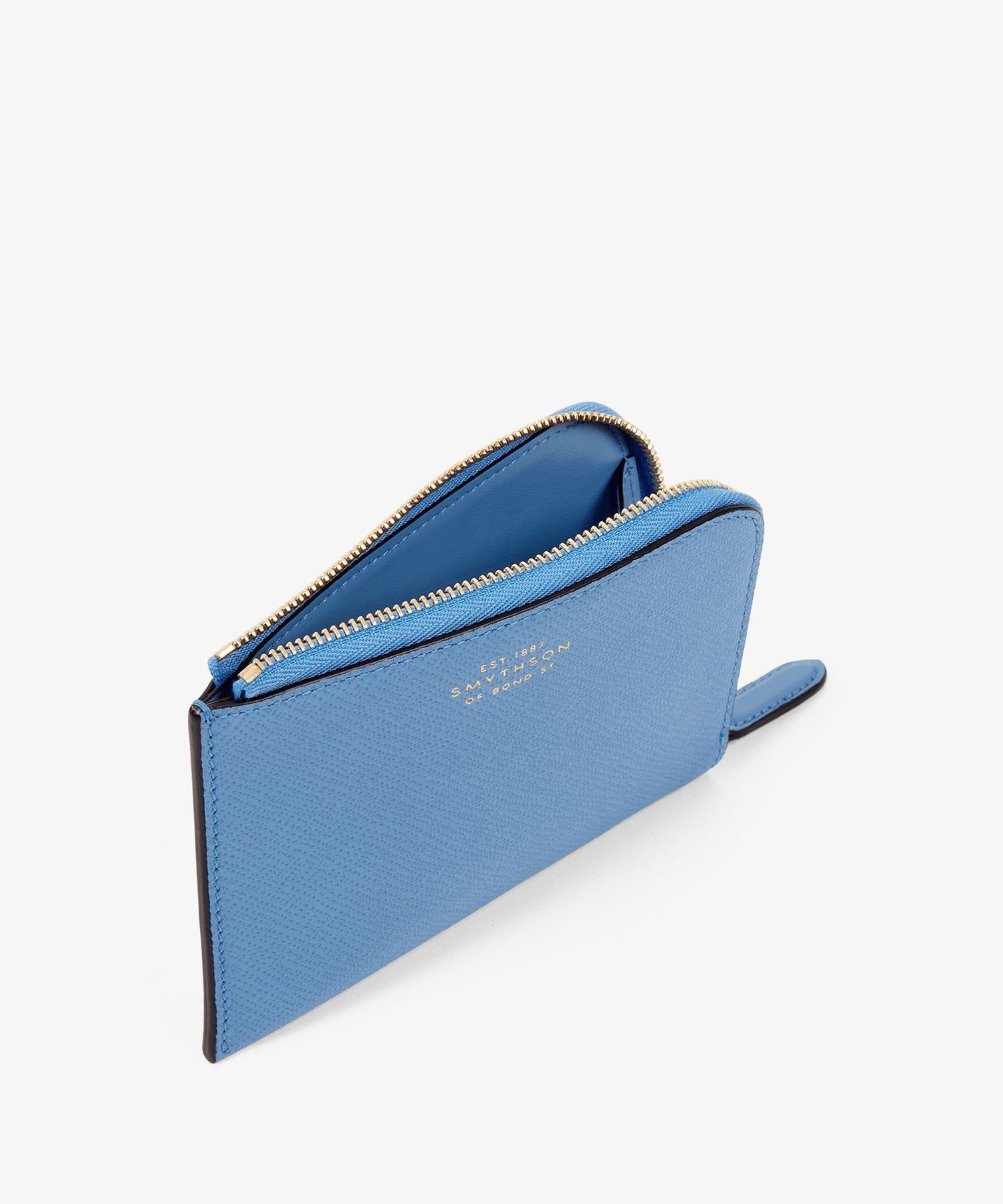 SMYTHSON Panama Small Flat Pouch スマイソン 財布・ポーチ・ケース その他の財布・ポーチ・ケース ブルー【送料無料】
