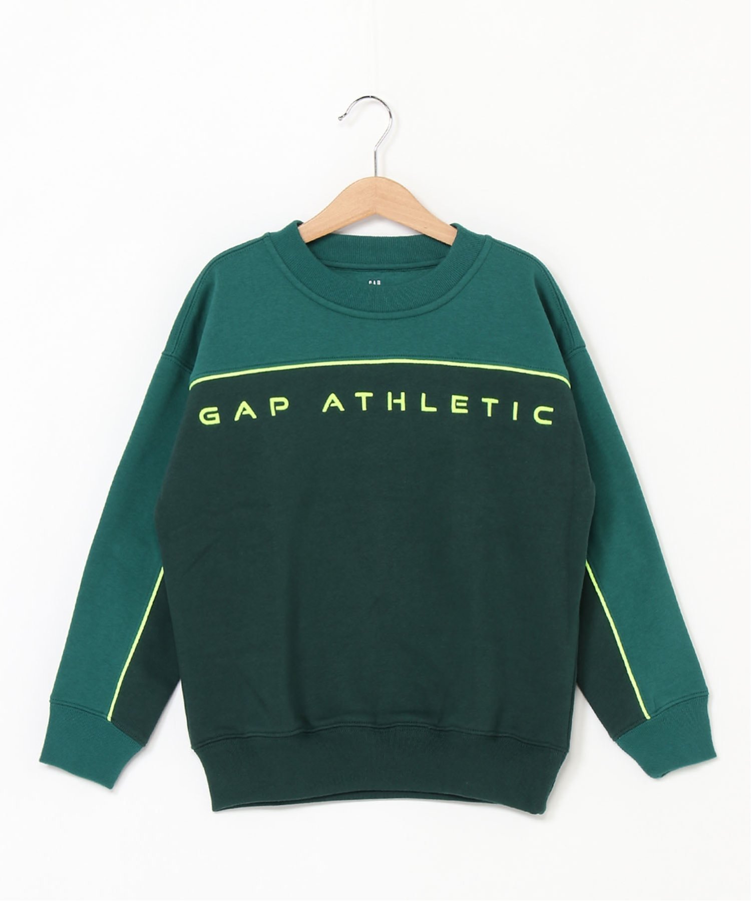 【SALE／40%OFF】GAP (K)COLORBLOCK LOGO CREW ギャップ トップス スウェット・トレーナー ネイビー グリーン【送料無料】(4)