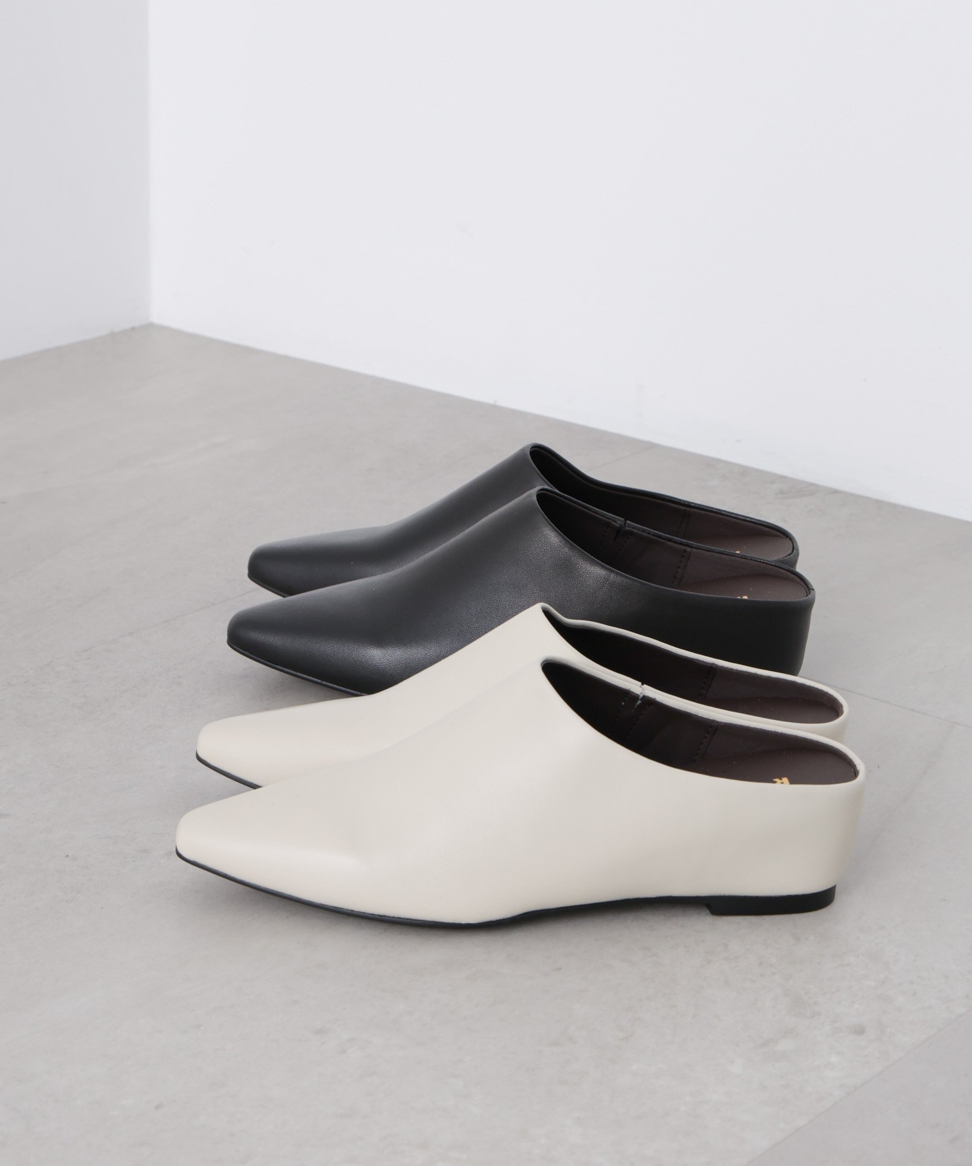【SALE／30%OFF】NANO universe REMME/シープレザーミュール ナノユニバース シューズ・靴 その他のシューズ・靴 ホワイト ブラック【送料無料】 stylife-15472614 Rakuten Fashion サンプル画像2
