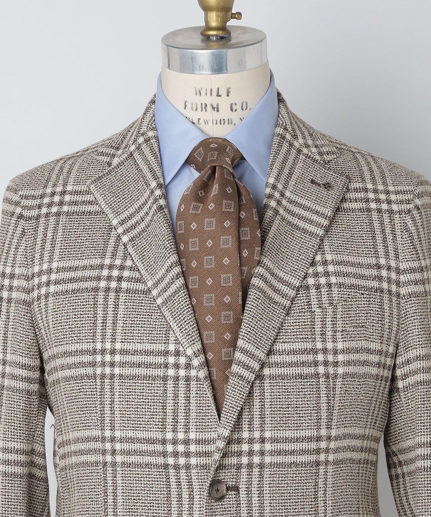 【SALE／40%OFF】SHIPS MEN Errico Formicola: スクエア コモン ネクタイ シップス スーツ・フォーマル ネクタイ・蝶ネクタイ ブラウン ネイビー【送料無料】