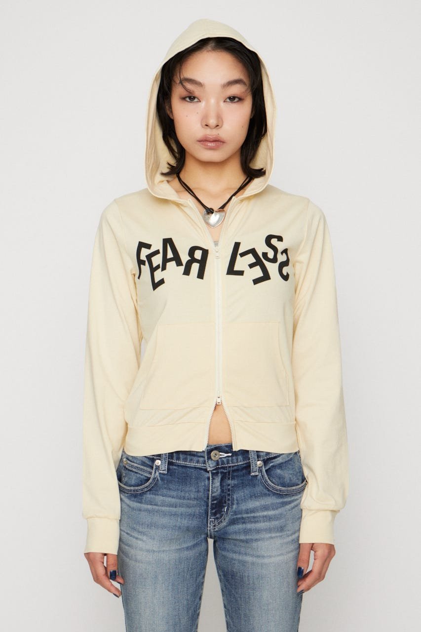 LAGUA GEM LETTERING PRINT LIGHT パーカー ラグア ジェム トップス スウェット・トレーナー イエロー グレー【送料無料】