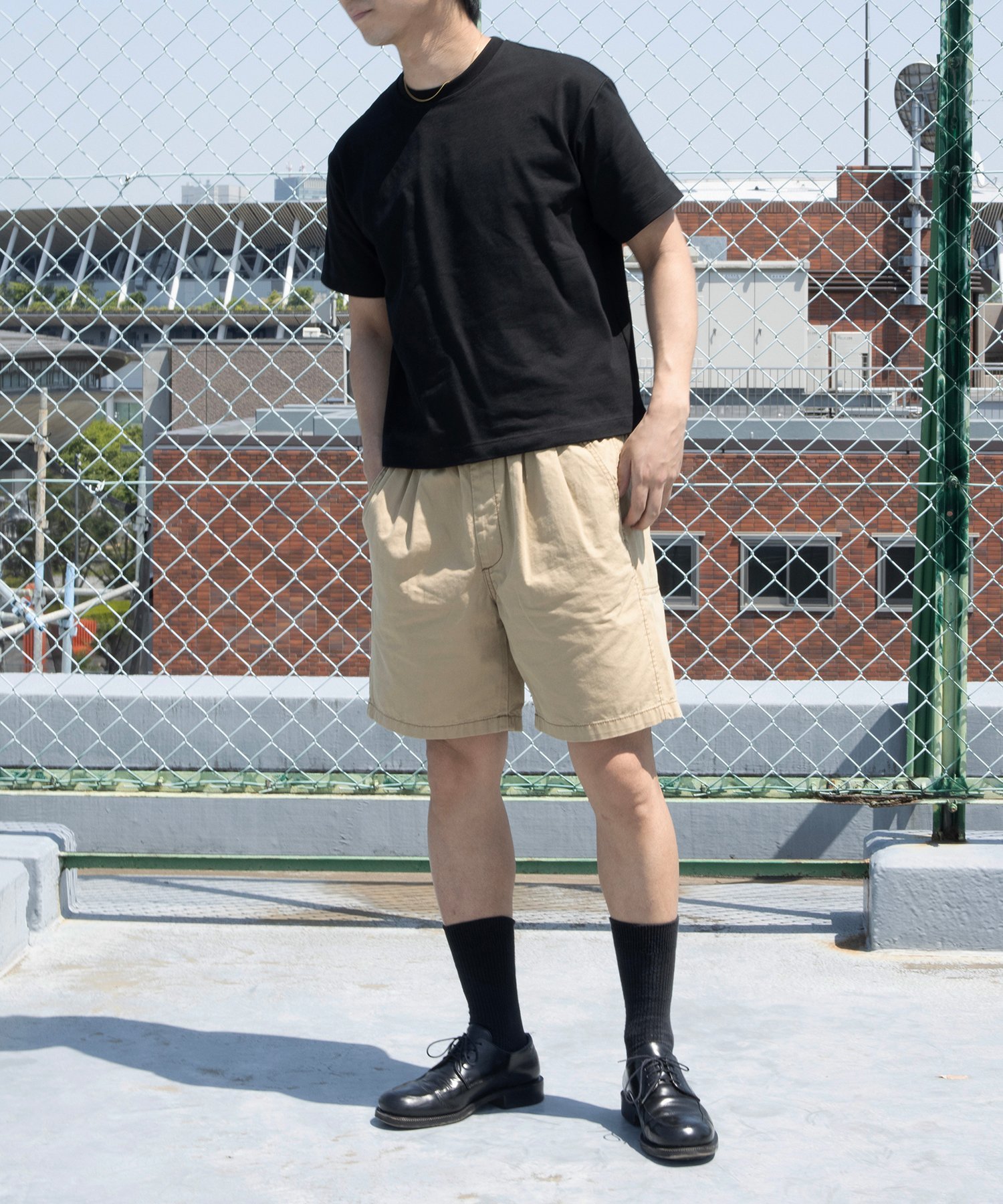 UNIVERSAL OVERALL CHILLPAN SHORTS ライトダックショーツ UNIVERSAL OVERALL ユニバーサルオーバーオール パンツ その他のパンツ ベージュ カーキグリーン パープル ネイビー ブラック
