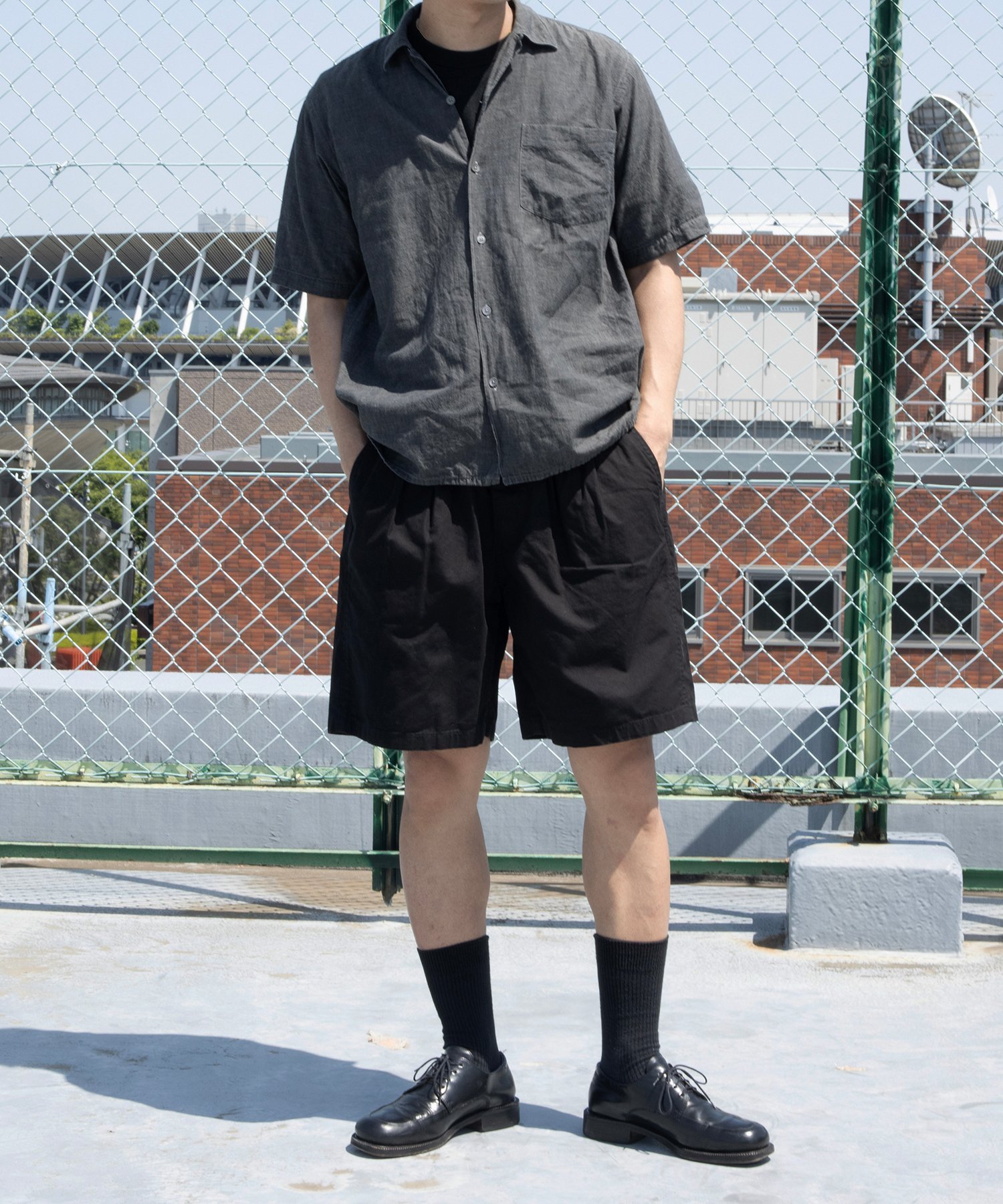 UNIVERSAL OVERALL CHILLPAN SHORTS ライトダックショーツ UNIVERSAL OVERALL ユニバーサルオーバーオール パンツ その他のパンツ ベージュ カーキグリーン パープル ネイビー ブラック