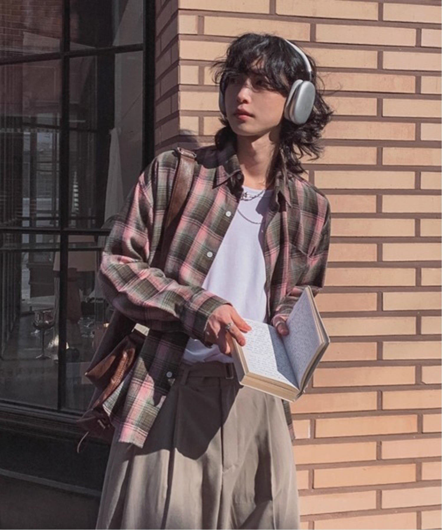 NOWLE NOWLE/(M)【NOWLE】ソフトタッチ フランネル クラシカル チェックシャツ チェルカ トップス シャツ・ブラウス レッド ピンク
