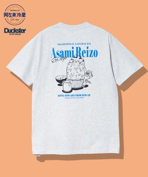 DUCKSTER/ダックスター 阿左美冷蔵コラボS/STEE -かき氷と白玉- (MENS) ゴースローキャラバン トップス カットソー・Tシャツ グリーン