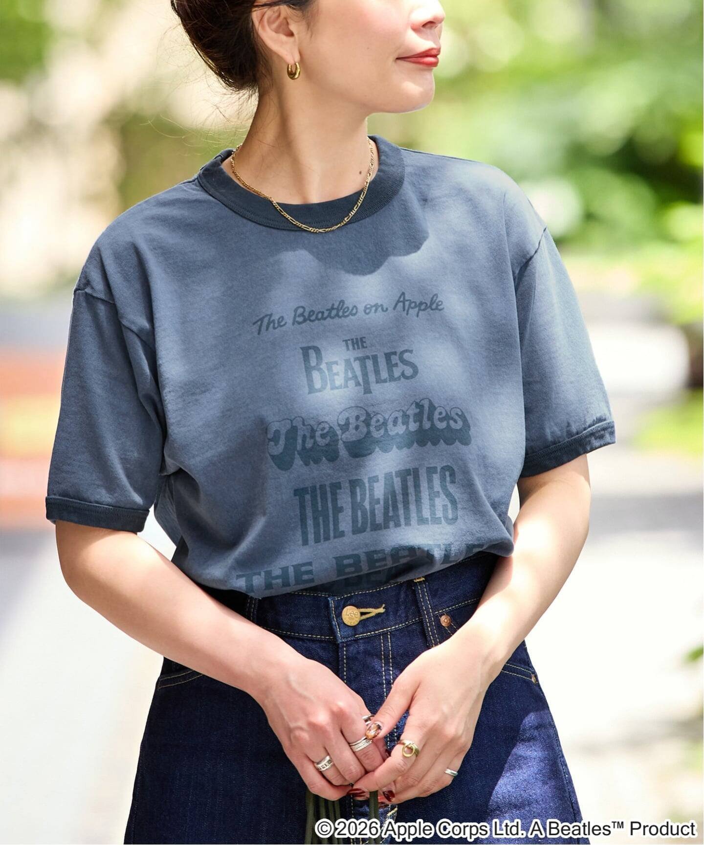 【SALE／20%OFF】B.C STOCK GOOD ROCK SPEED / グッドロックスピード THE BEATLES Ringer Tshirts ベーセーストック トップス カットソー・Tシャツ ブルー【送料無料】
