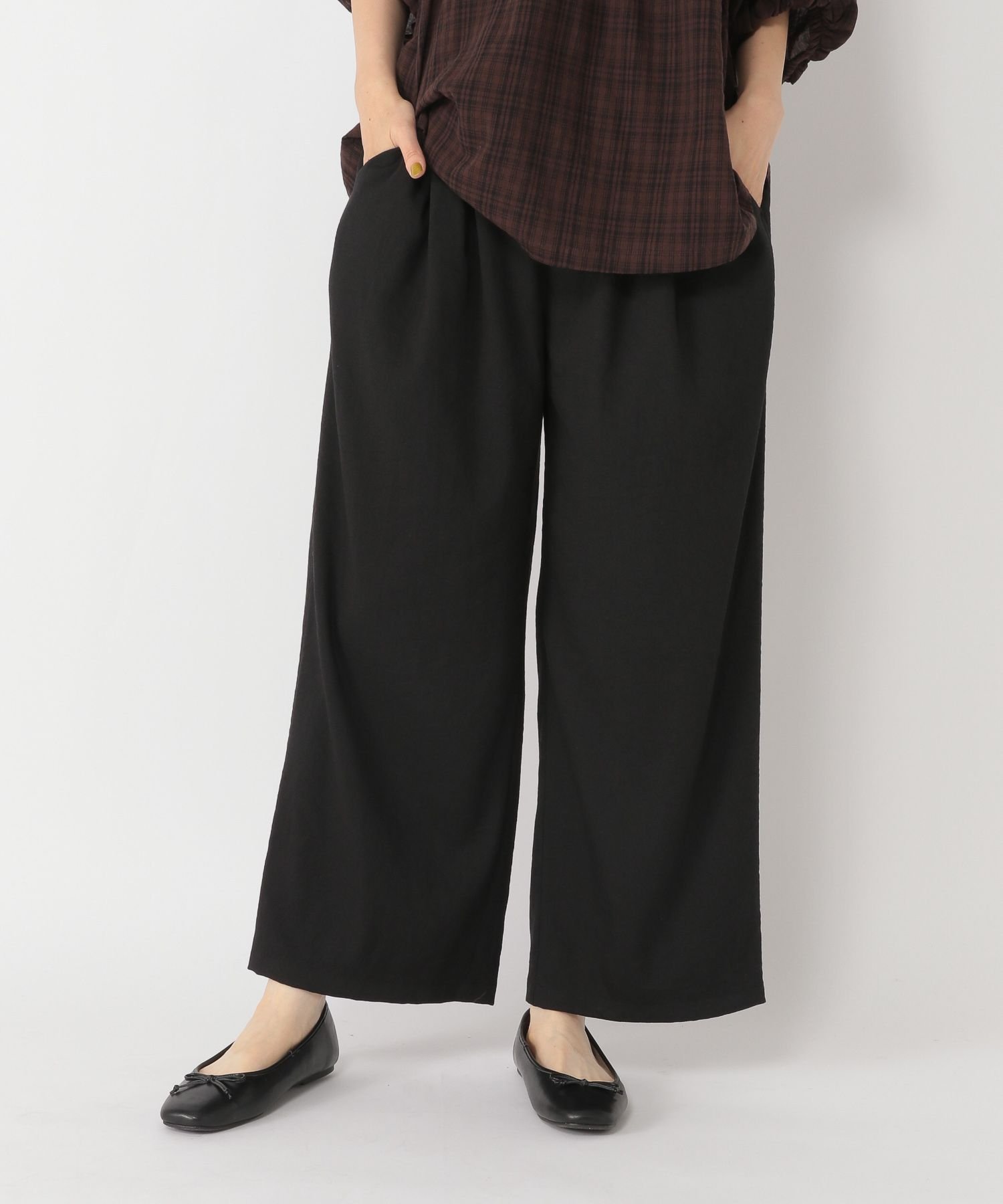 【SALE／20%OFF】studio CLIP (W)ヒンヤリサラカルイージーPT スタディオクリップ パンツ その他のパンツ ブラック ブラウン グレー【送料無料】のサムネイル