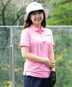 BEAMS GOLF ORANGE LABEL ＜WOMEN＞BEAMS GOLF ORANGE LABEL / エンボスフラワー ロゴ ポロシャツ ビームス ゴルフ トップス ポロシャツ ピンク グリーン ネイビー【送料無料】