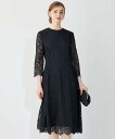 23区 L 【APPLAUDIR】スパンコールレース ドレス ニジュウサンク ワンピース・ドレス ドレス ブラック ブルー ネイビー【送料無料】