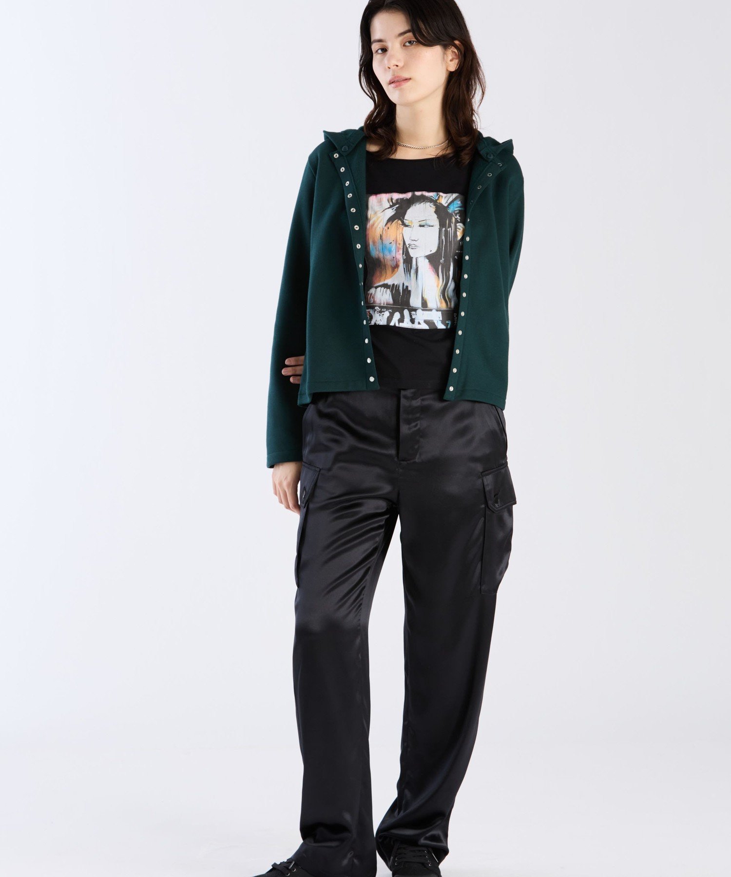 SEU8 TS FRAGILE アーティストTシャツ Dan Kitchener アニエスベー トップス カットソー・Tシャツ ブラック