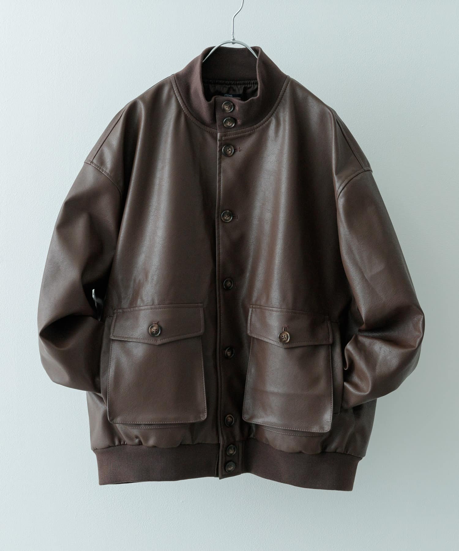 【SALE／10%OFF】URBAN RESEARCH ITEMS F.L. a-1 フライトジャケット アーバンリサーチアイテムズ ジャケット・アウター テーラードジャケット・ブレザー ブラウン ブラック【送料無料】