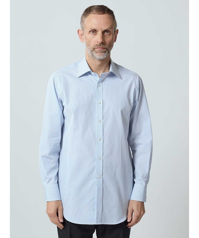 【SALE／30%OFF】Aquascutum MEN 【UK Traditional】London Stripe Shirt アクアスキュータム トップス シャツ・ブラウス ブルー【送料無料】