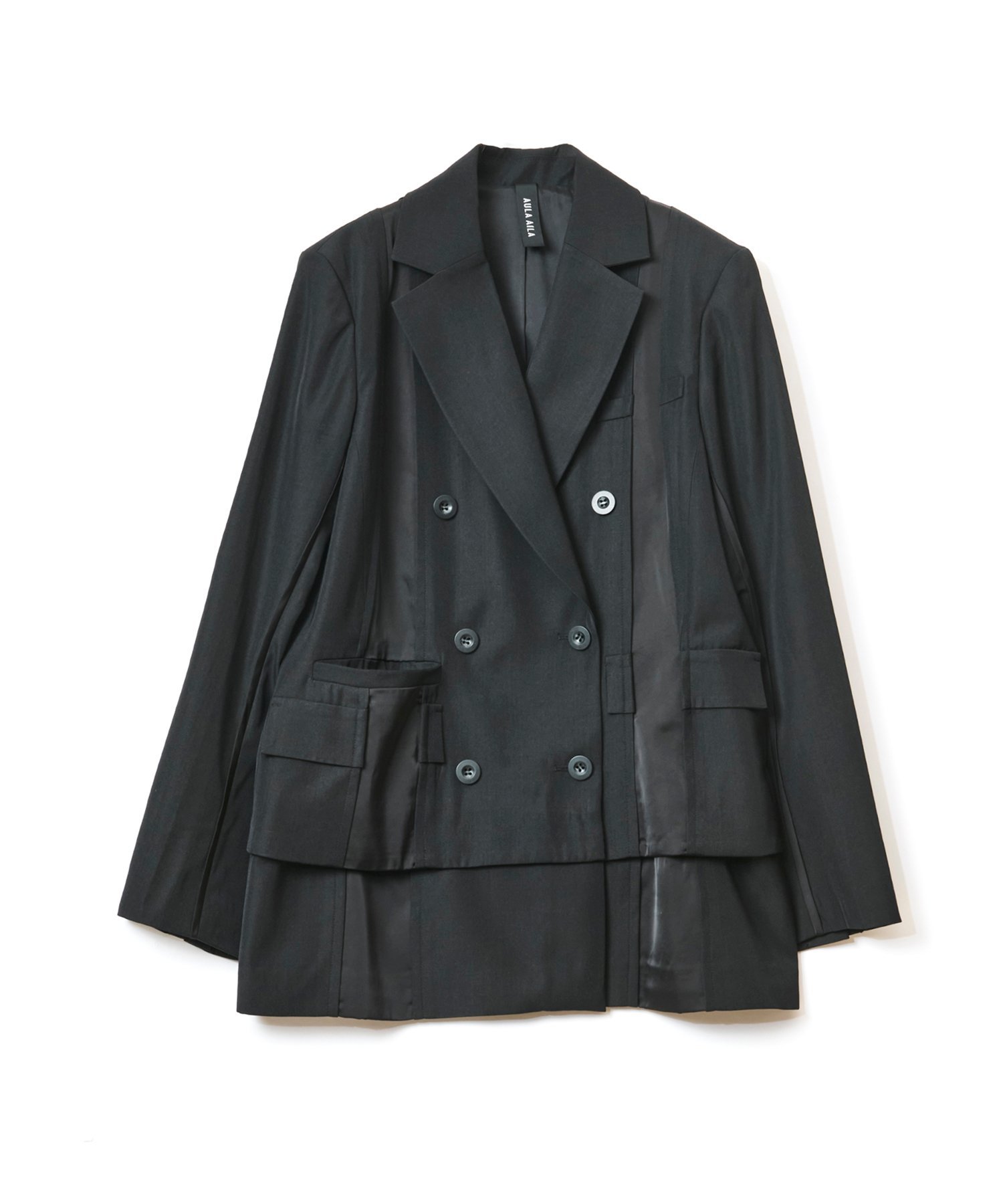 2WAY LOOSE JACKET アウラアイラ ジャケット・アウター テーラードジャケット・ブレザー グレー ブラック ブラウン