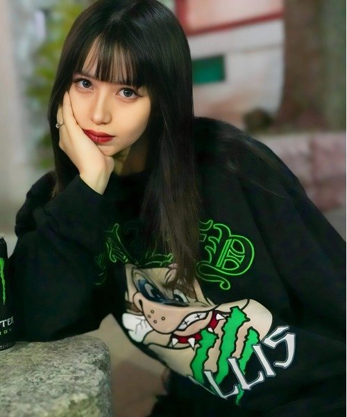 【GALFY×GALLIS ADDICTION】覚醒ガリスロンTee(MENS) ジャックローズ トップス カットソー・Tシャツ ピンク ブラック ホワイト