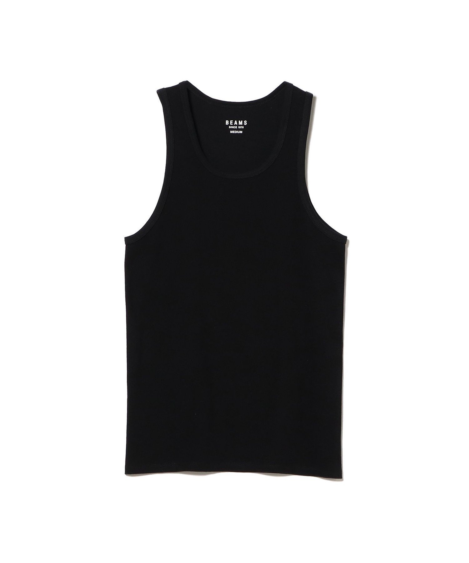 BEAMS BSL.NEW_RIB_TANK ビームス メン トップス ノースリーブ・タンクトップ ブラック ホワイト【送料無料】