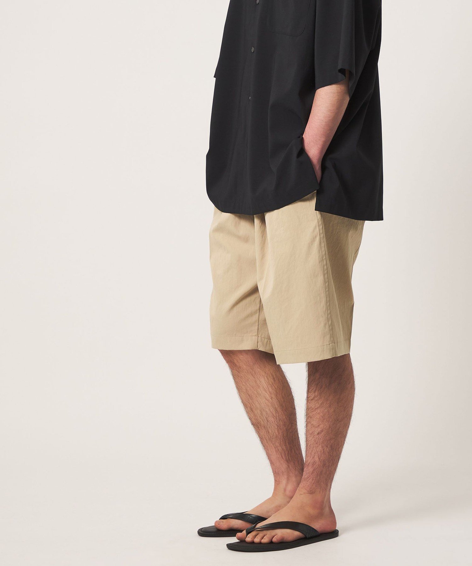 ＜CITEN＞イージーシェフショーツ シテン パンツ その他のパンツ ベージュ ブラック