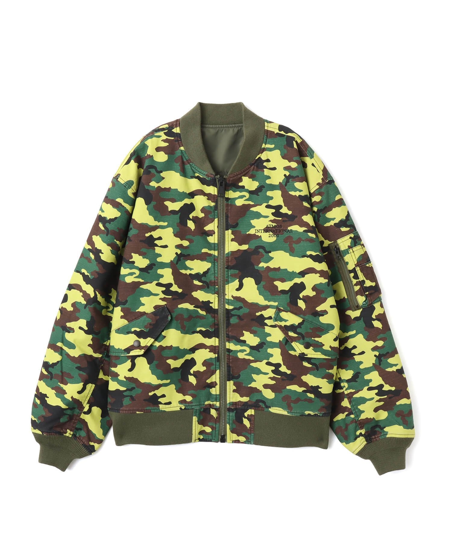 atmos atmos Reversible Flight Jacket YELLOW CAMOUFLAGE アトモス ジャケット・アウター その他のジャケット・アウター