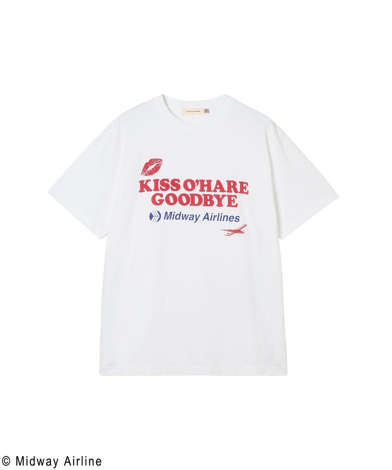 ROSE BUD GOOD ROCK SPEED/MIDWAY AIRLINES TSHIRT ローズバッド トップス カットソー・Tシャツ ホワイト
