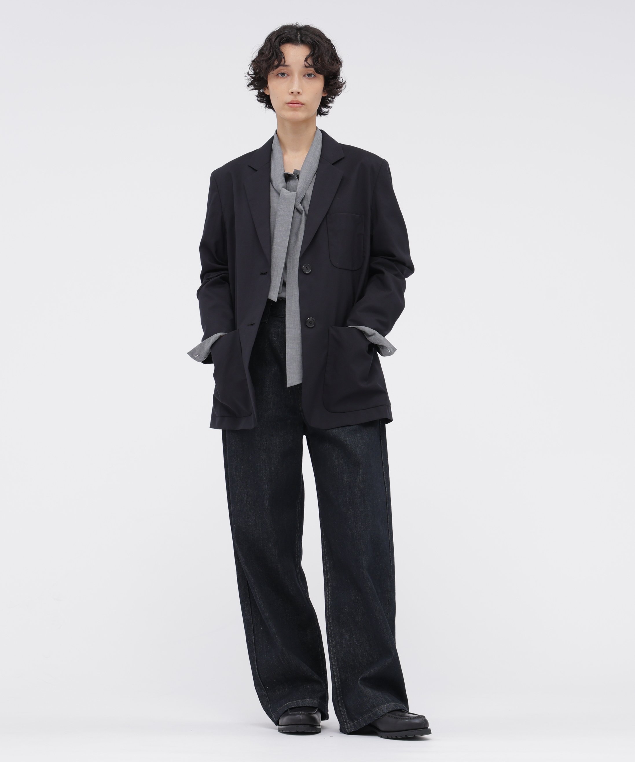MARGARET HOWELL FINE COTTON CHAMBRAY SHIRT マーガレット・ハウエル トップス シャツ・ブラウス グレー